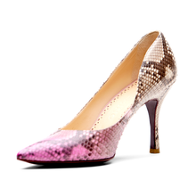 Load image into Gallery viewer, [women&#39;s] pumps - pink patina python
