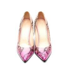 Load image into Gallery viewer, [women&#39;s] pumps - pink patina python
