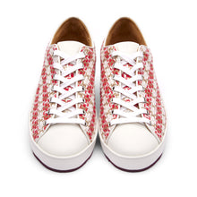 Load image into Gallery viewer, [women&#39;s] reunion - liberte sneakers - red tweed x white French calf
