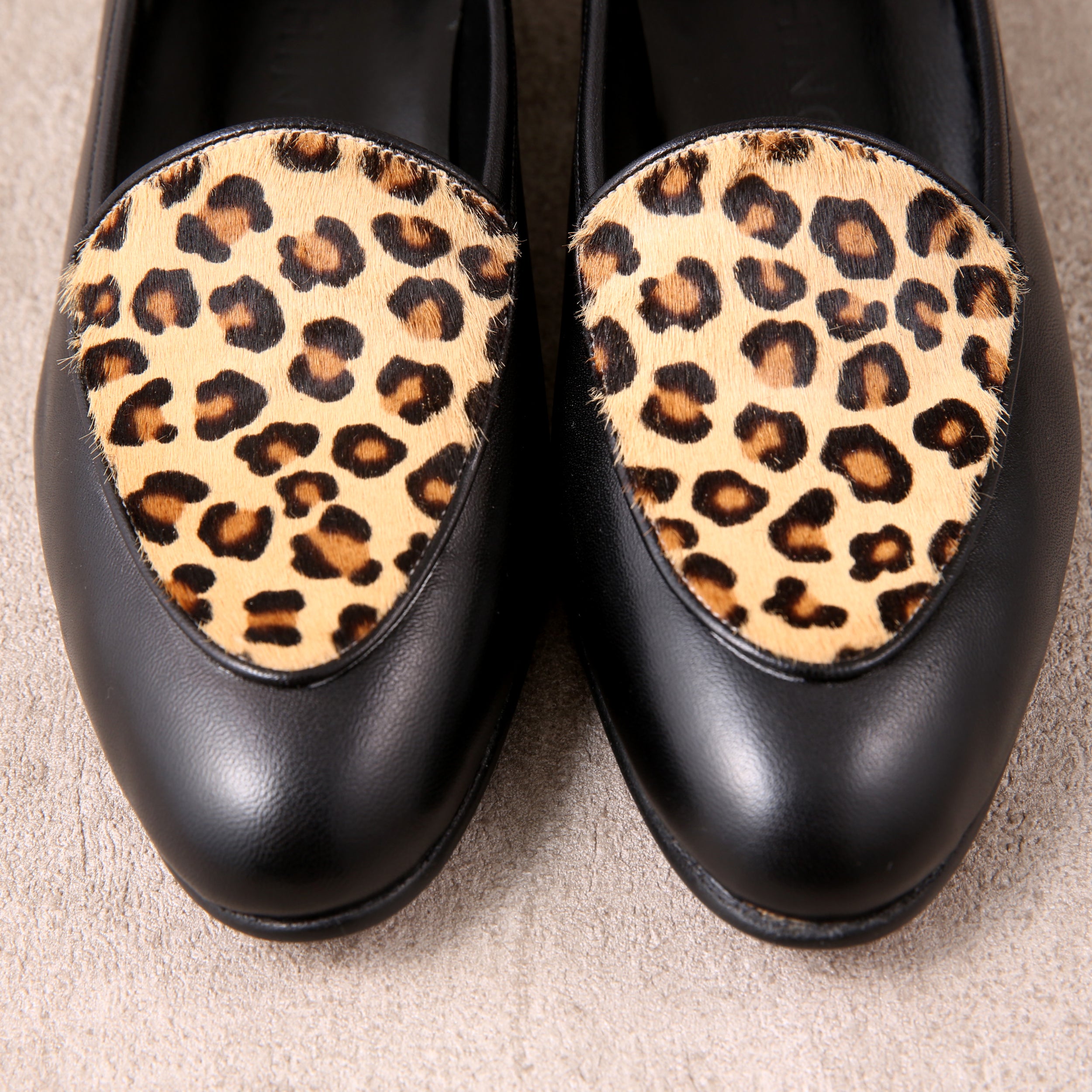 [women's] loafers - leopard-print