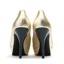 Load image into Gallery viewer, [women&#39;s] reunion - plain pumps - champagne metallic leather

