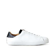 Load image into Gallery viewer, [women&#39;s] Liberte - low-top sneakers - combination tongue black and white crocodile
