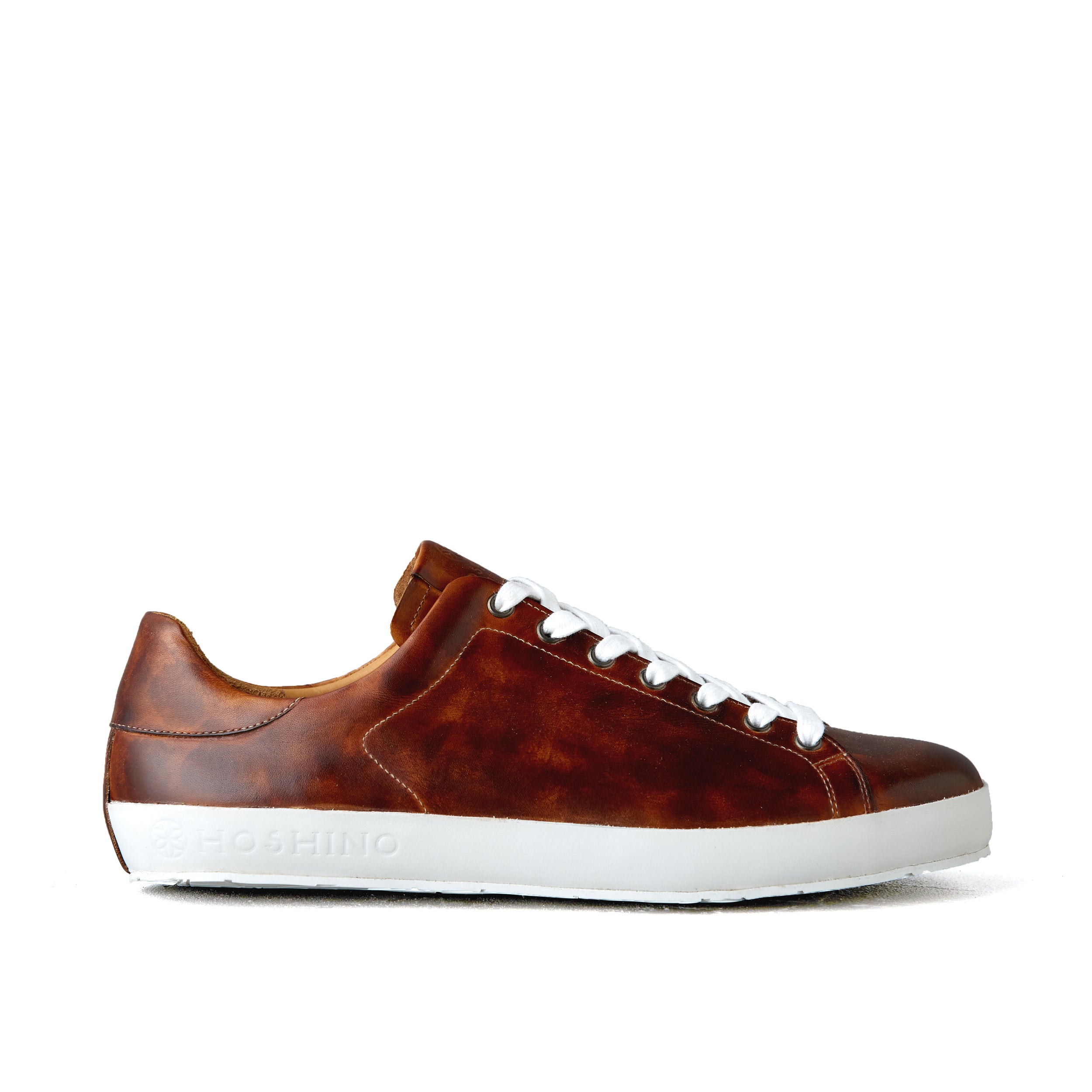 [men's] Liberte - low-top sneakers - brown on brown patina calfskin