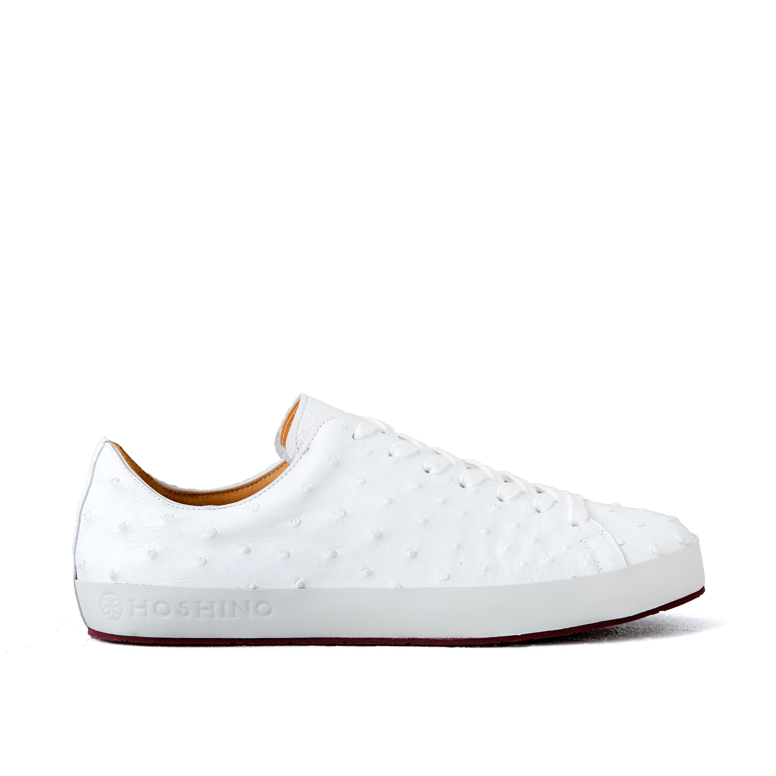 [men's] Liberte - low-top sneakers - white ostrich