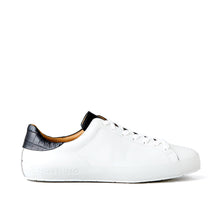 Load image into Gallery viewer, [men&#39;s] Liberte - low-top sneakers - combination tongue black and white crocodile
