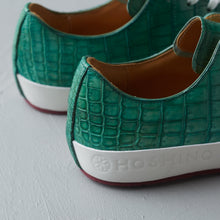 Load image into Gallery viewer, [women&#39;s] Liberte - low-top sneakers - green patina crocodile
