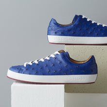 Load image into Gallery viewer, [women&#39;s] Liberte - low-top sneakers - royal blue ostrich
