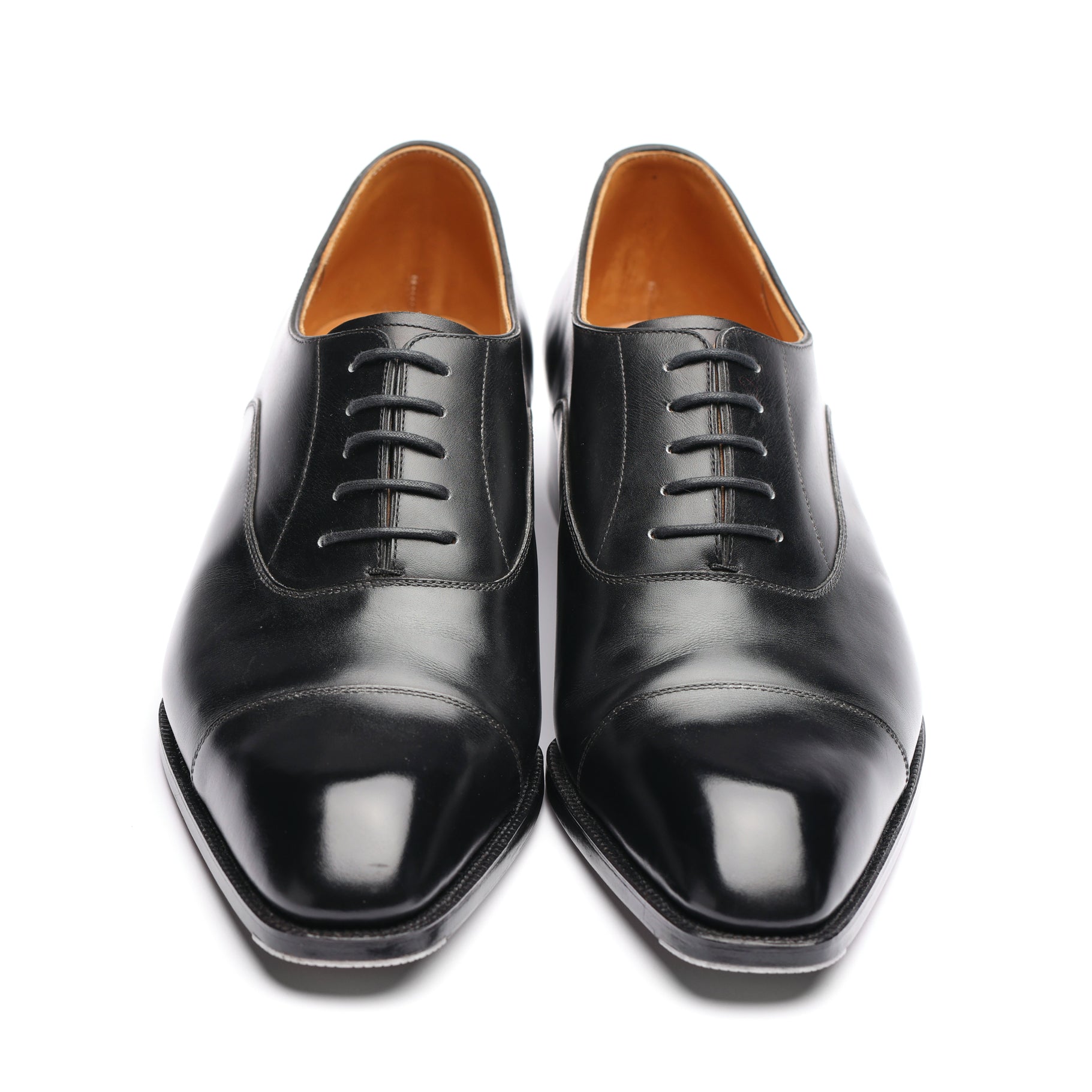 ショッピング販売品 【1回着用程度の美品】santoni ストレートチップ