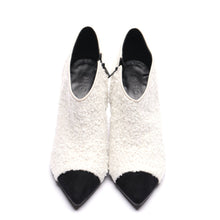 Load image into Gallery viewer, [women&#39;s] combination booties - white tweed x black suede
