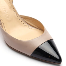 Load image into Gallery viewer, [women&#39;s] From Iris - combination slingbacks - beige sheep x black patent leather
