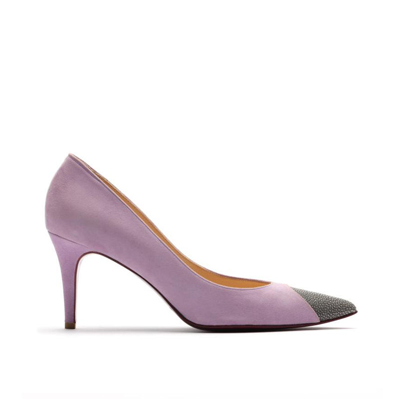 Lavender store suede pumps