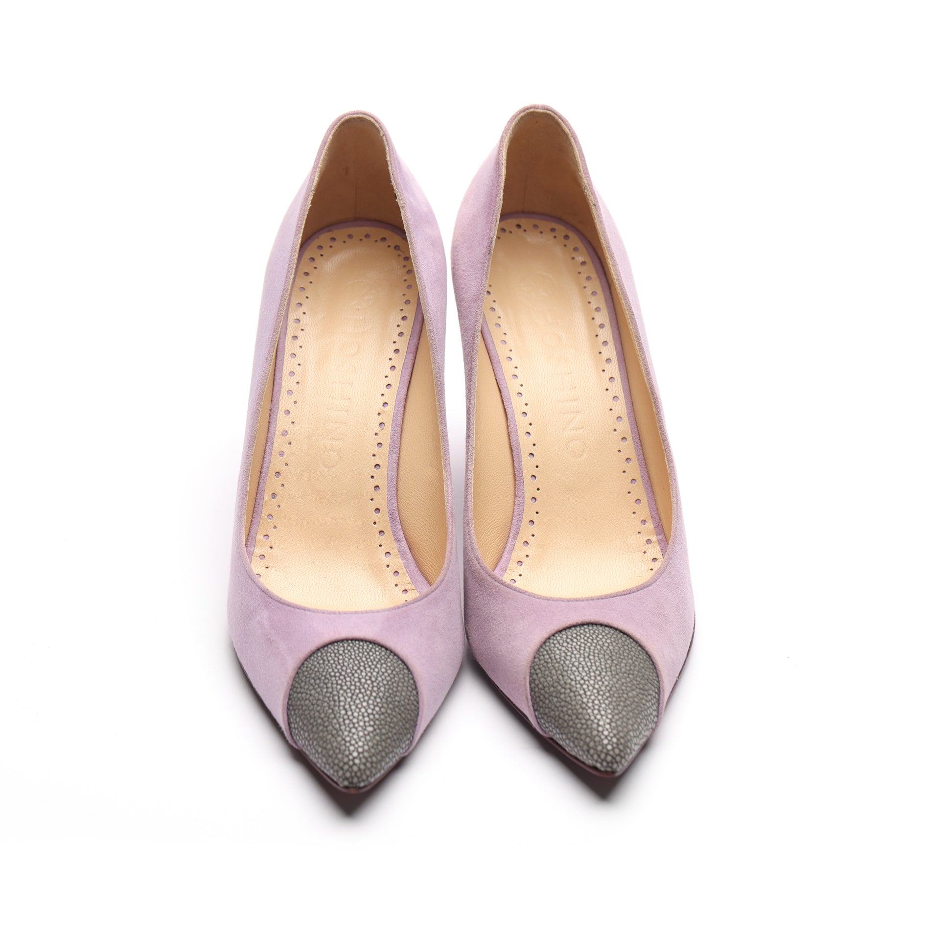 Mauve on sale suede pumps