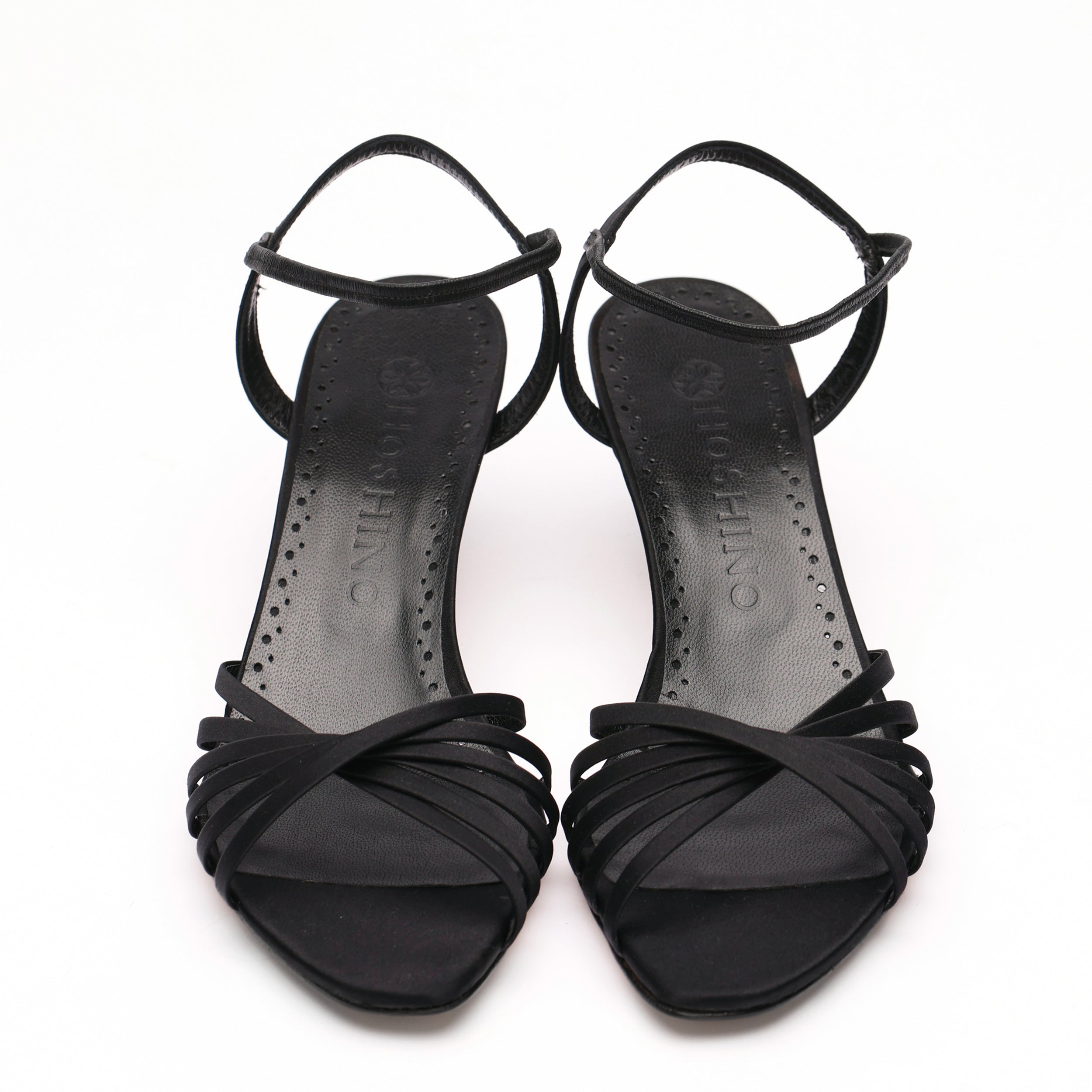 [women's] reunion - Spiral sandals - black silk