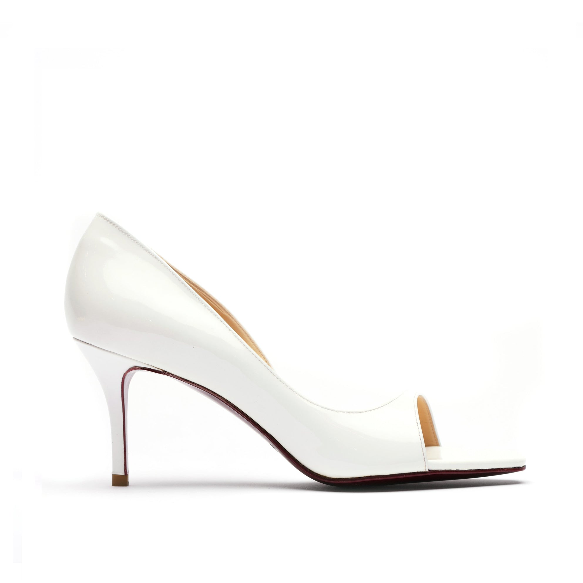 [women's] reunion - d'Orsay sandals - white patent leather