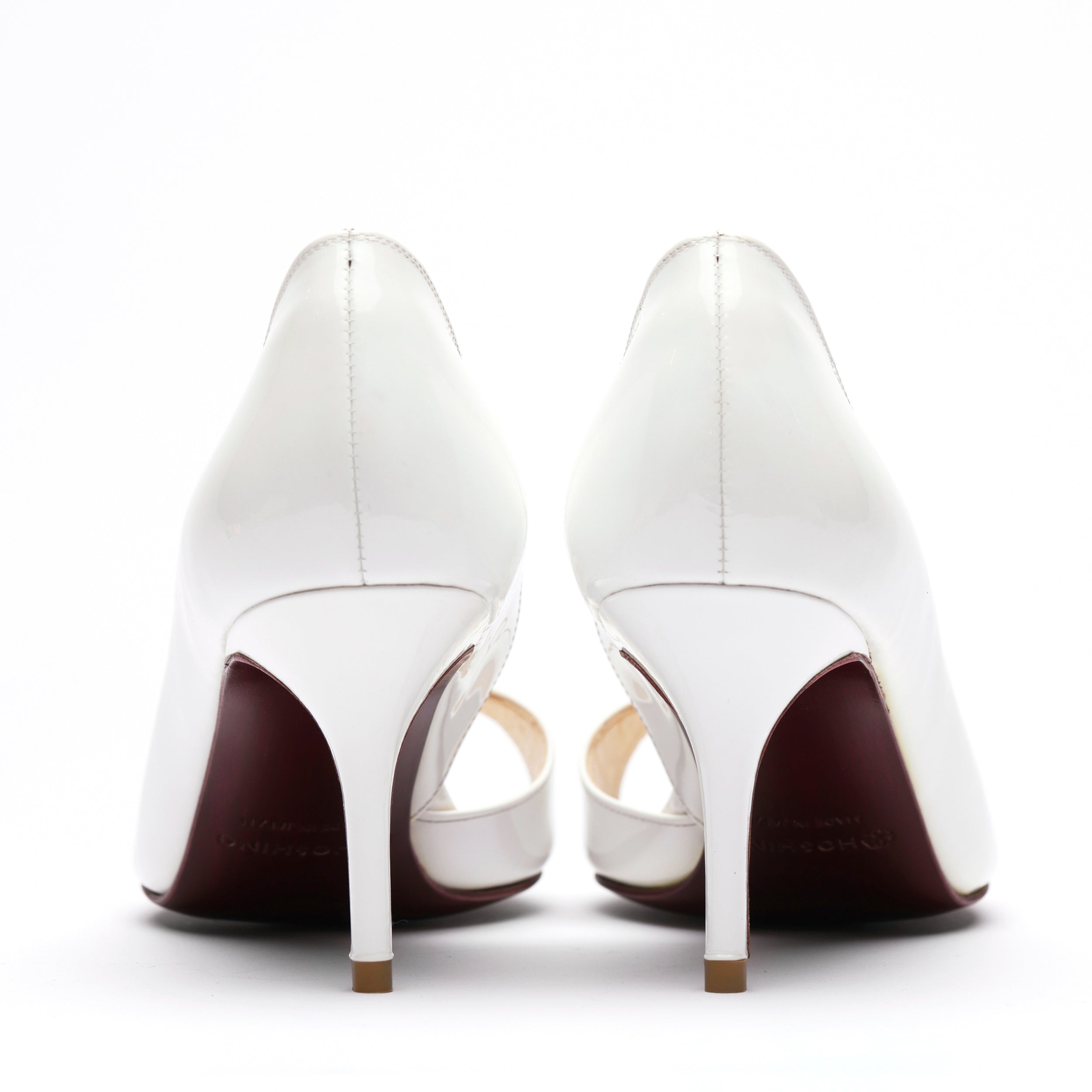 [women's] reunion - d'Orsay sandals - white patent leather
